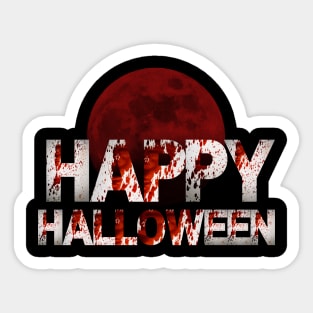 Bloody Distressed Happy Halloween Sticker
